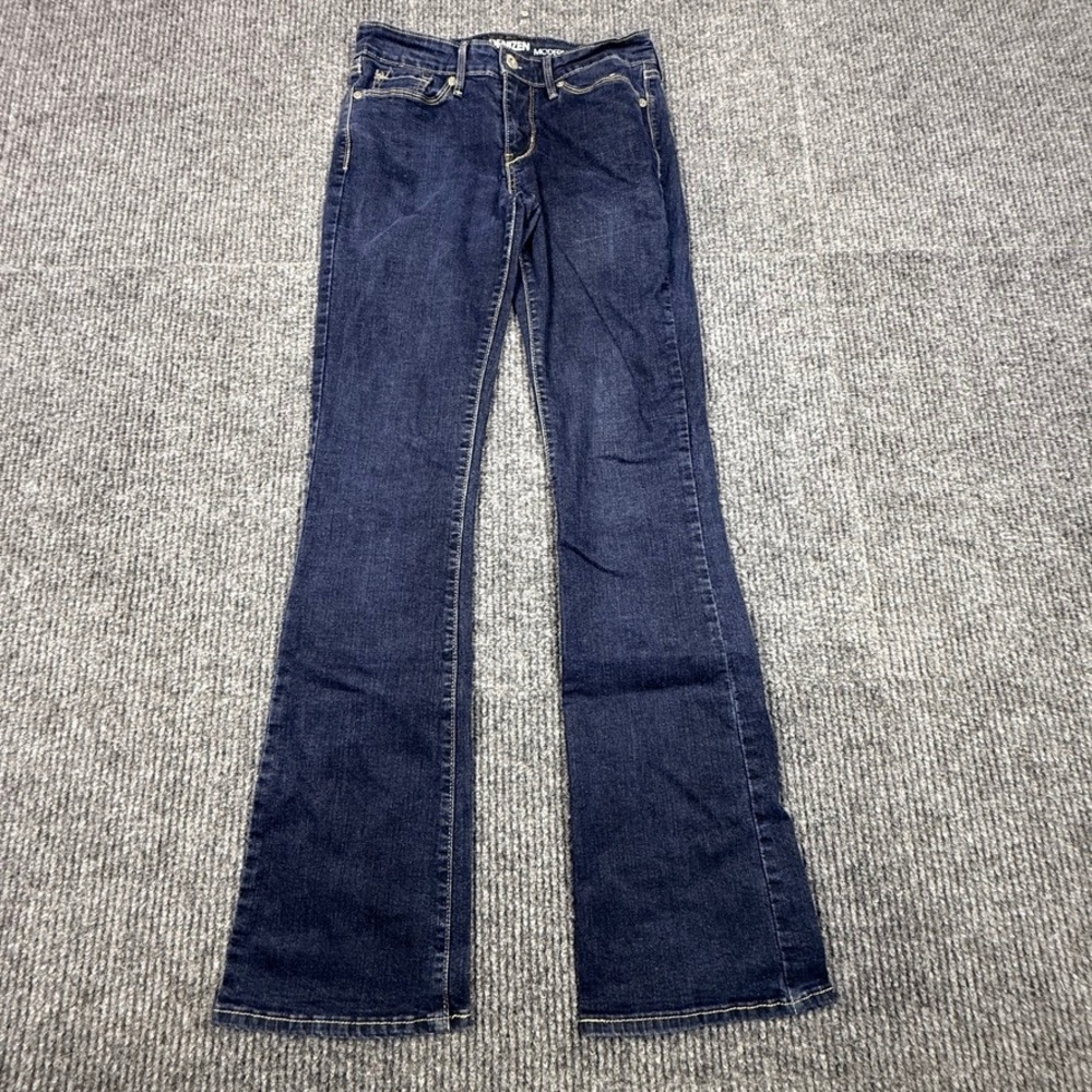Denizen Levi's Modern Bootcut Jeans Womens 4L W27 L34 Dark Wash Indigo Denim